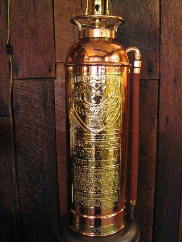antique pyrene fire extinguisher